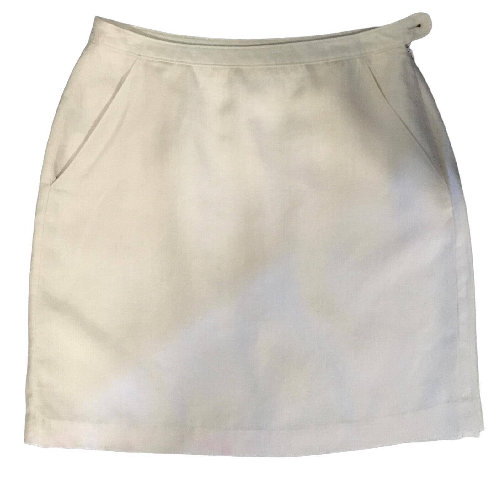 Jh Collectibles Adult's Skirt Size 10 Pink 100% Linen Short A-Line Vacation